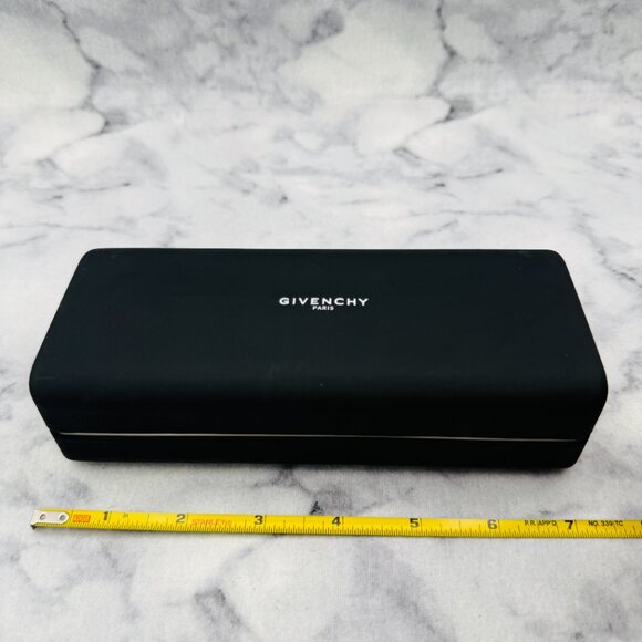 Givenchy Sunglasses Eyeglasses Case, Black Hard Clamshell ,White Trim - Picture 4 of 9